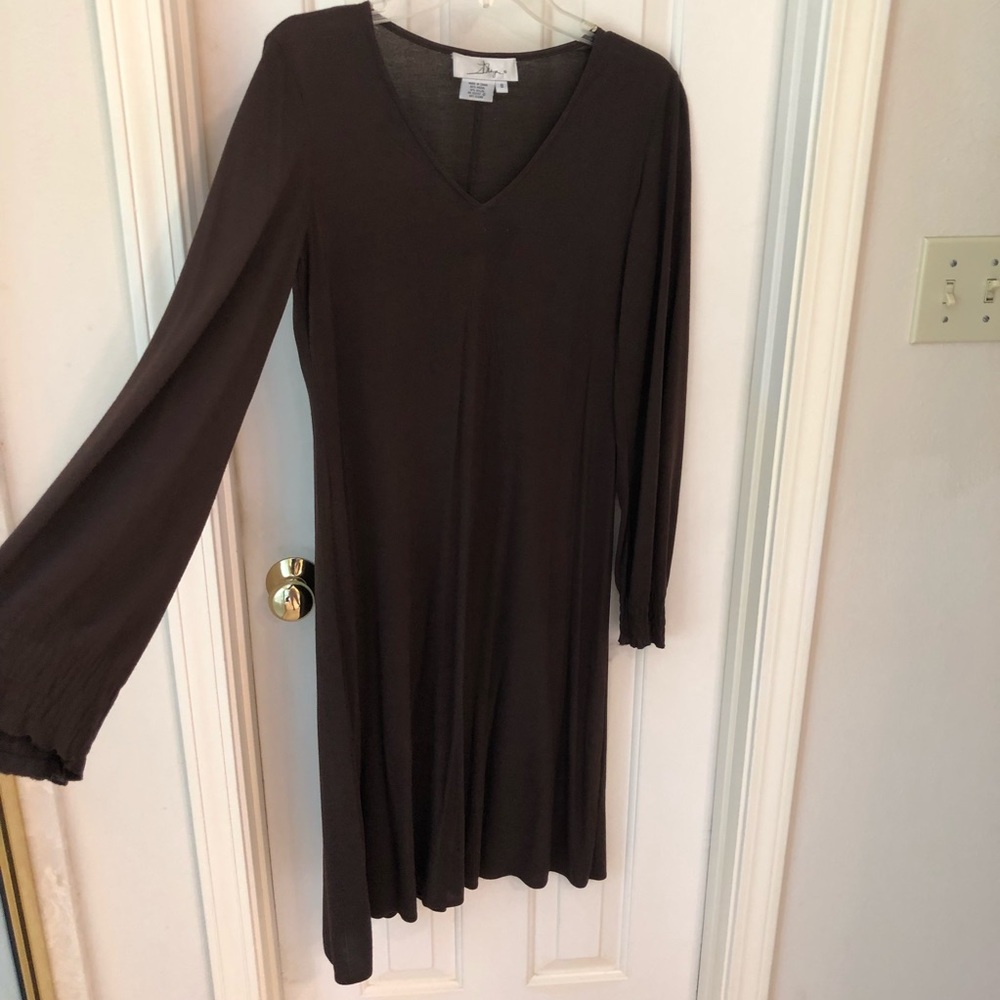 FREE WITH PURCHASE: Dress, brown stretch, Size M - Picture 7 of 9
